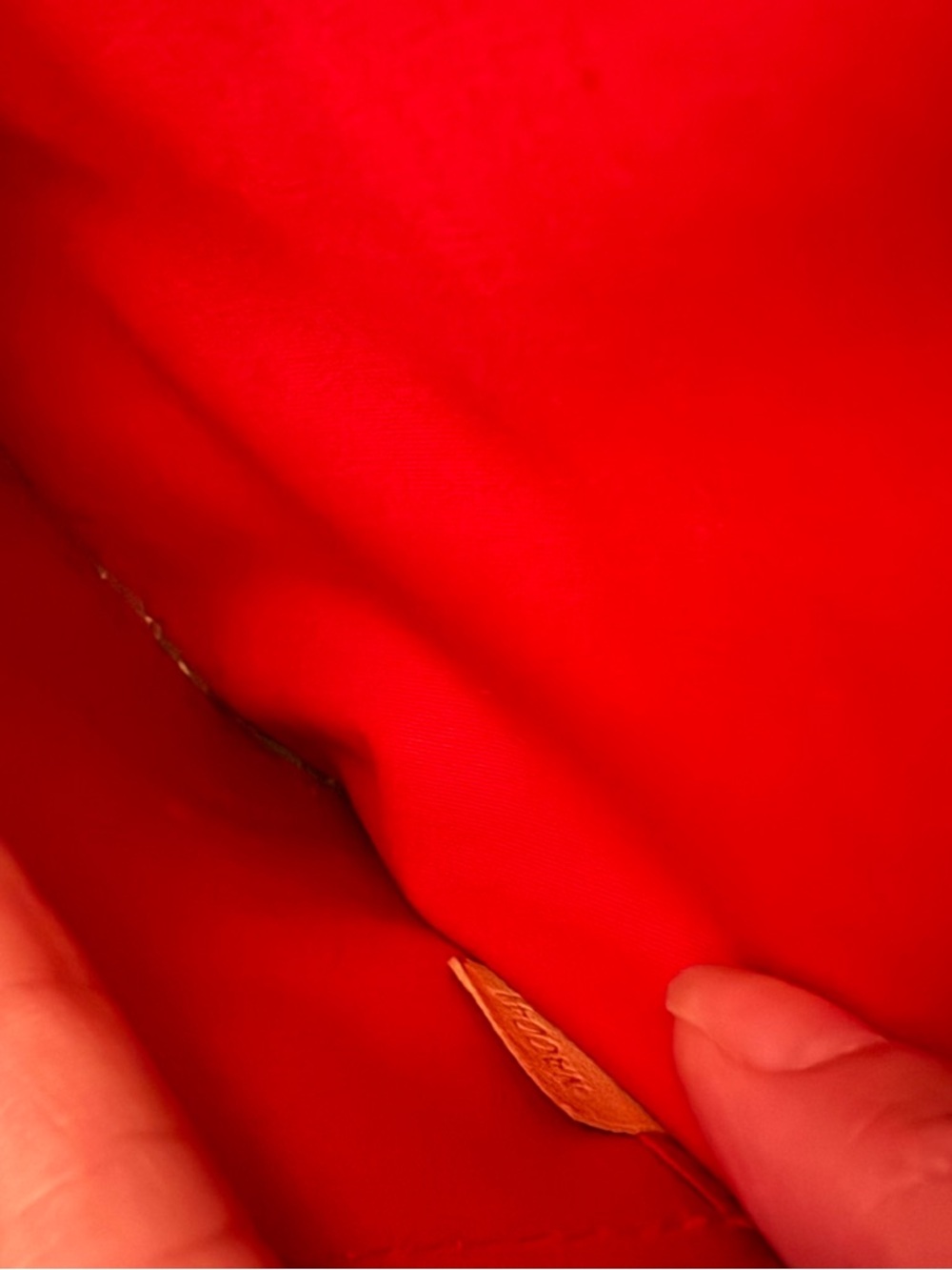 Louis Vuitton Red Vernis Bag - Picture 9 of 11